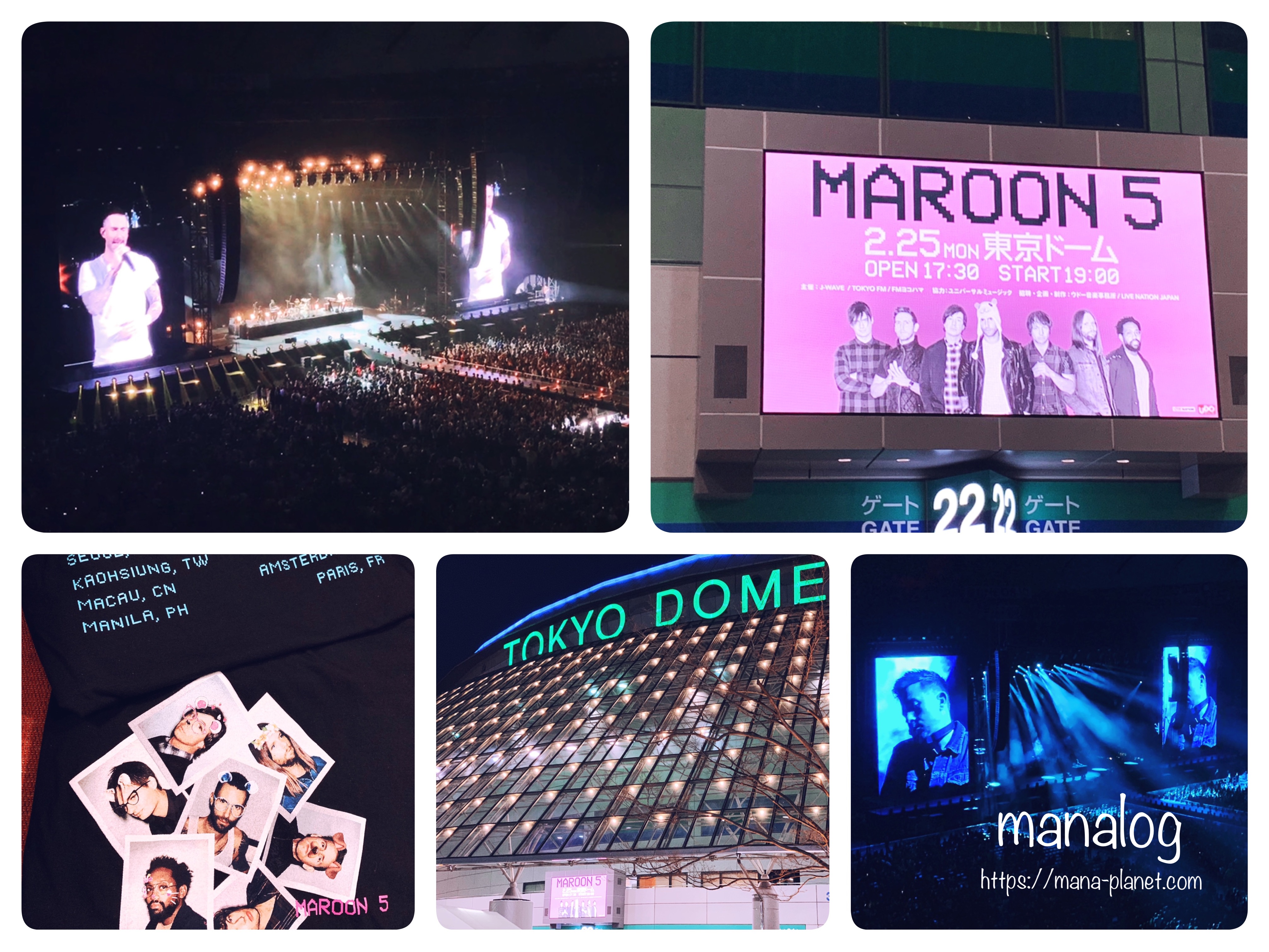 大好きなmaroon5 マルーン５ のライブへ行きました Manalog